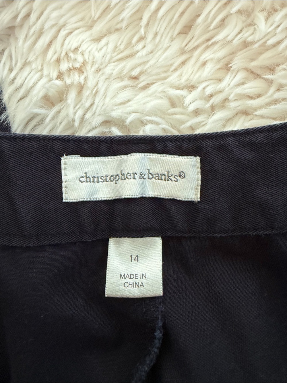 Christopher & Banks Black Straight-Leg Pants - Picture 3 of 3